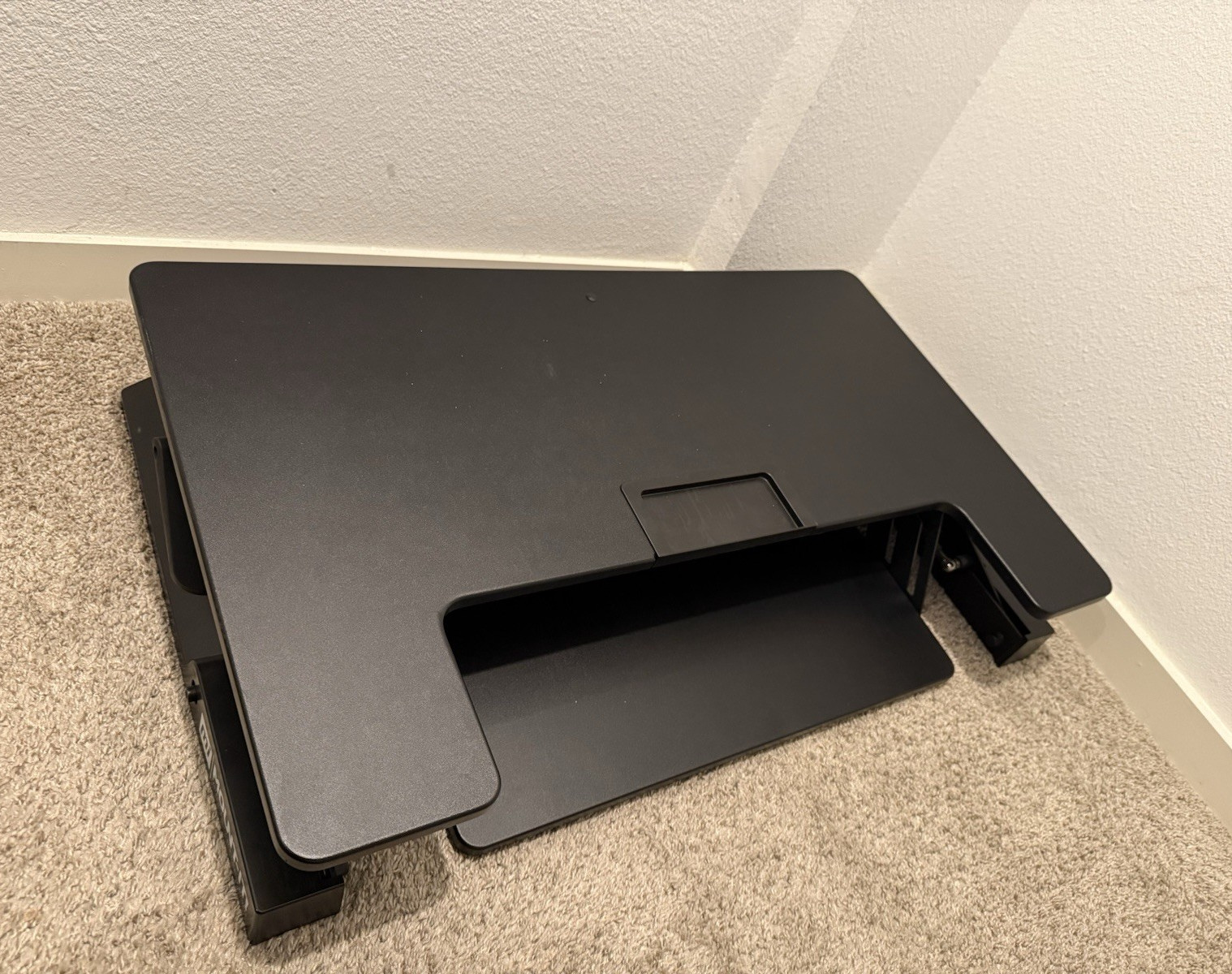 Mount-It Height Adjustable Desk Mount Stand for 1 Monitor Black