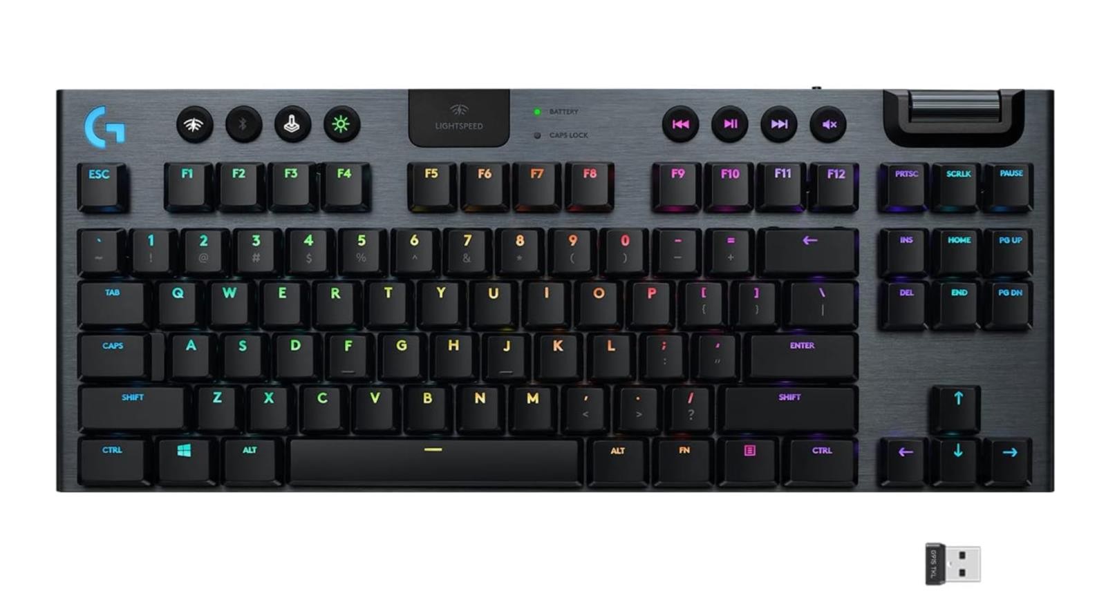 Logitech G915 TKL Bluetooth Wireless Gaming Keyboard Low Profile GL Clicky