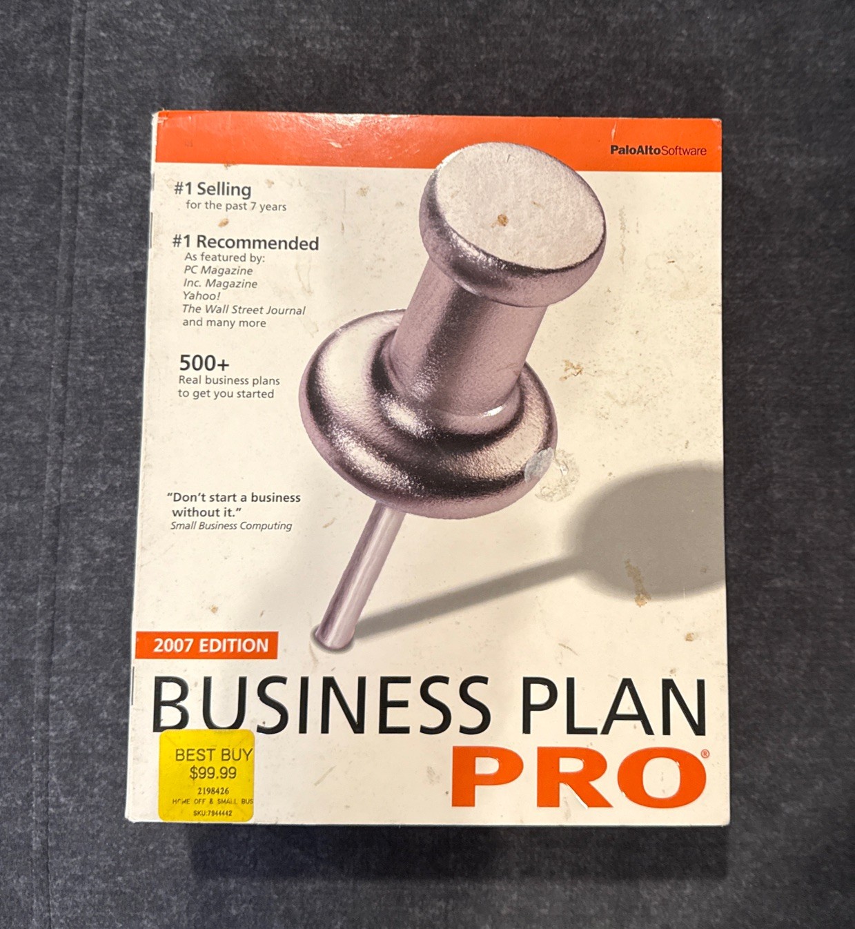 Business Plan Pro 2007 Palo Alto Software CD ROM Brand New ~ Fast Shipping