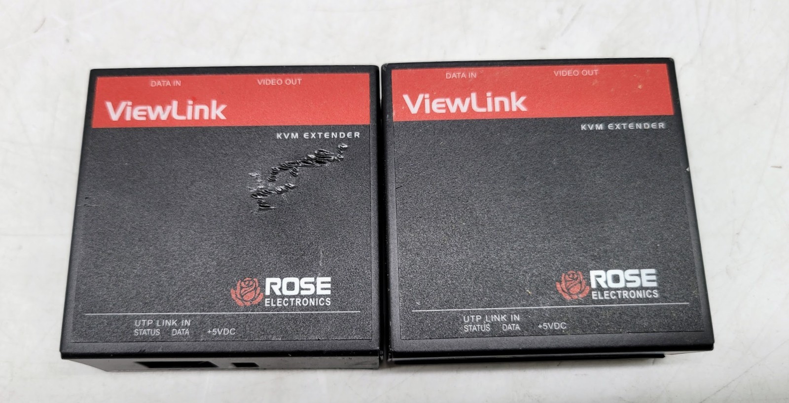 Lot of 2 Rose Electronics ViweLink KVM Extender VLR-AVU