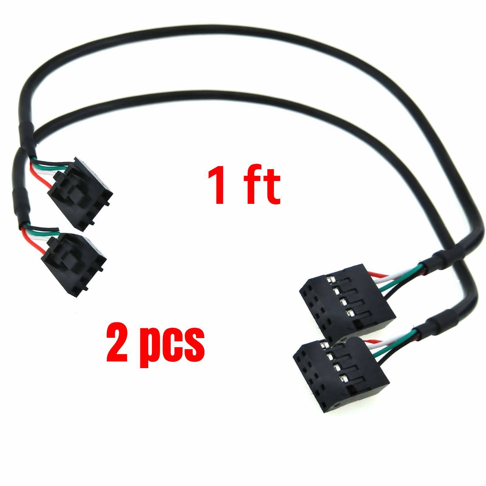 2pcs USB Cable 4 Pin to 9 Pin for NGFF PCI-e Desktop Converter Bluetooth Card
