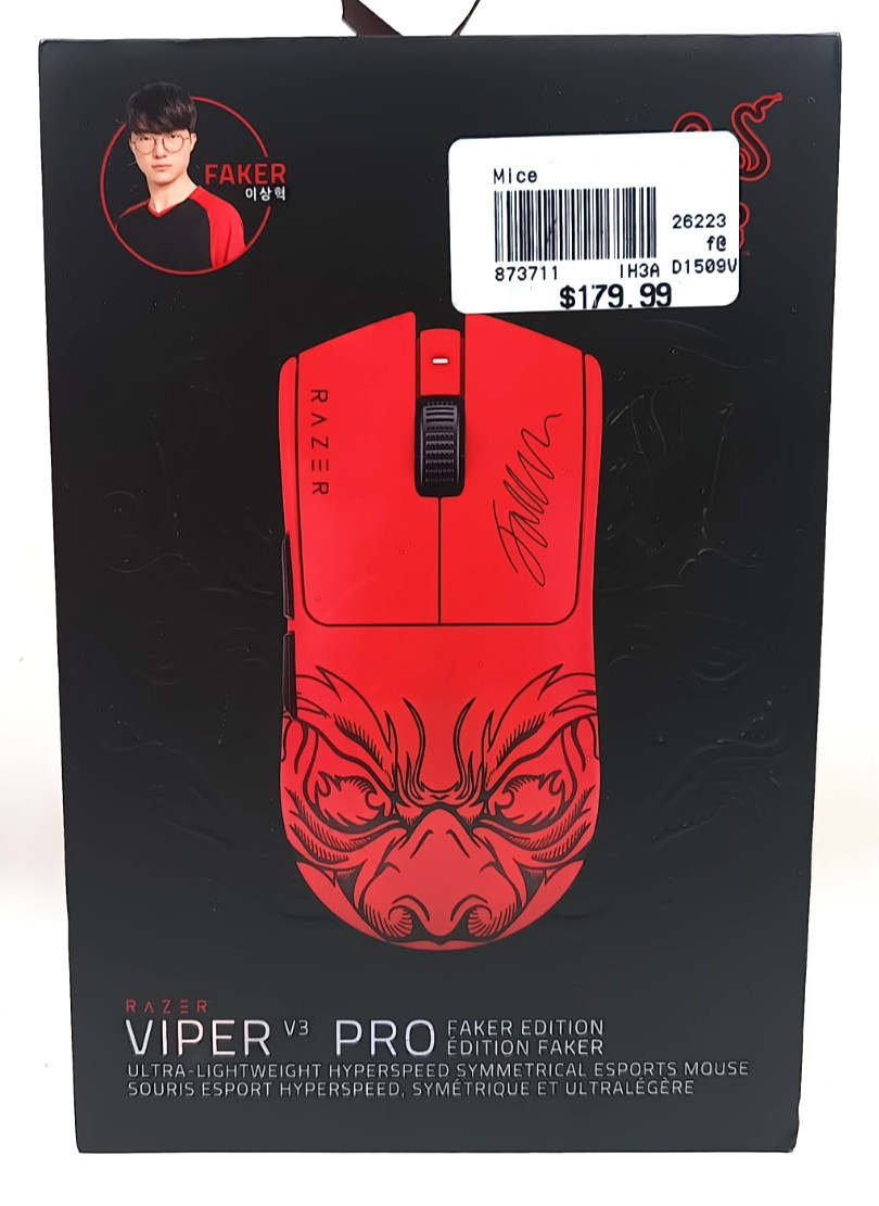 Razer Viper V3 Pro Faker Edition Ultra Lightweight Wireless Mouse New