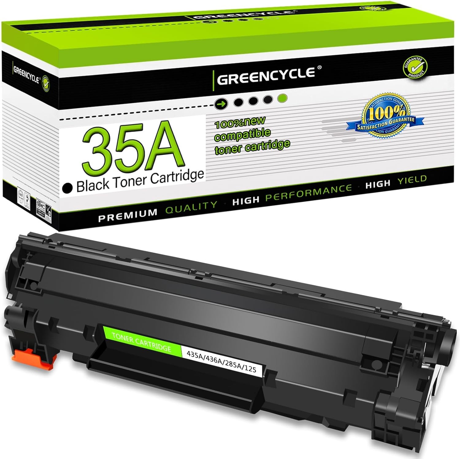 1-4PK CB435A 35a Toner Compatible with HP LaserJet P1005 P1006 P1007 P1009 P1002