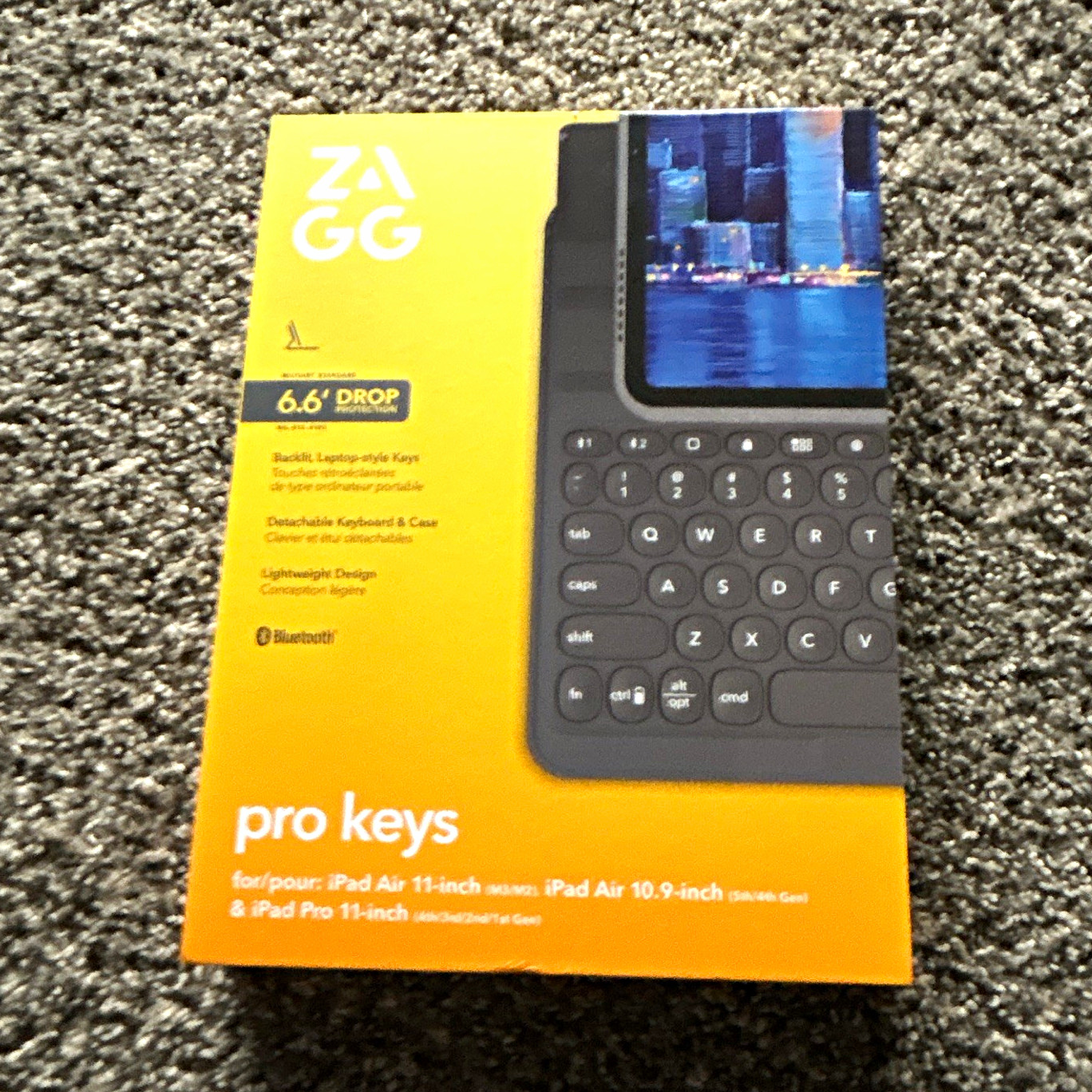 ZAGG Pro Keys Bluetooth Detachable Keyboard Case for iPad Air/Pro 11 & 10.9