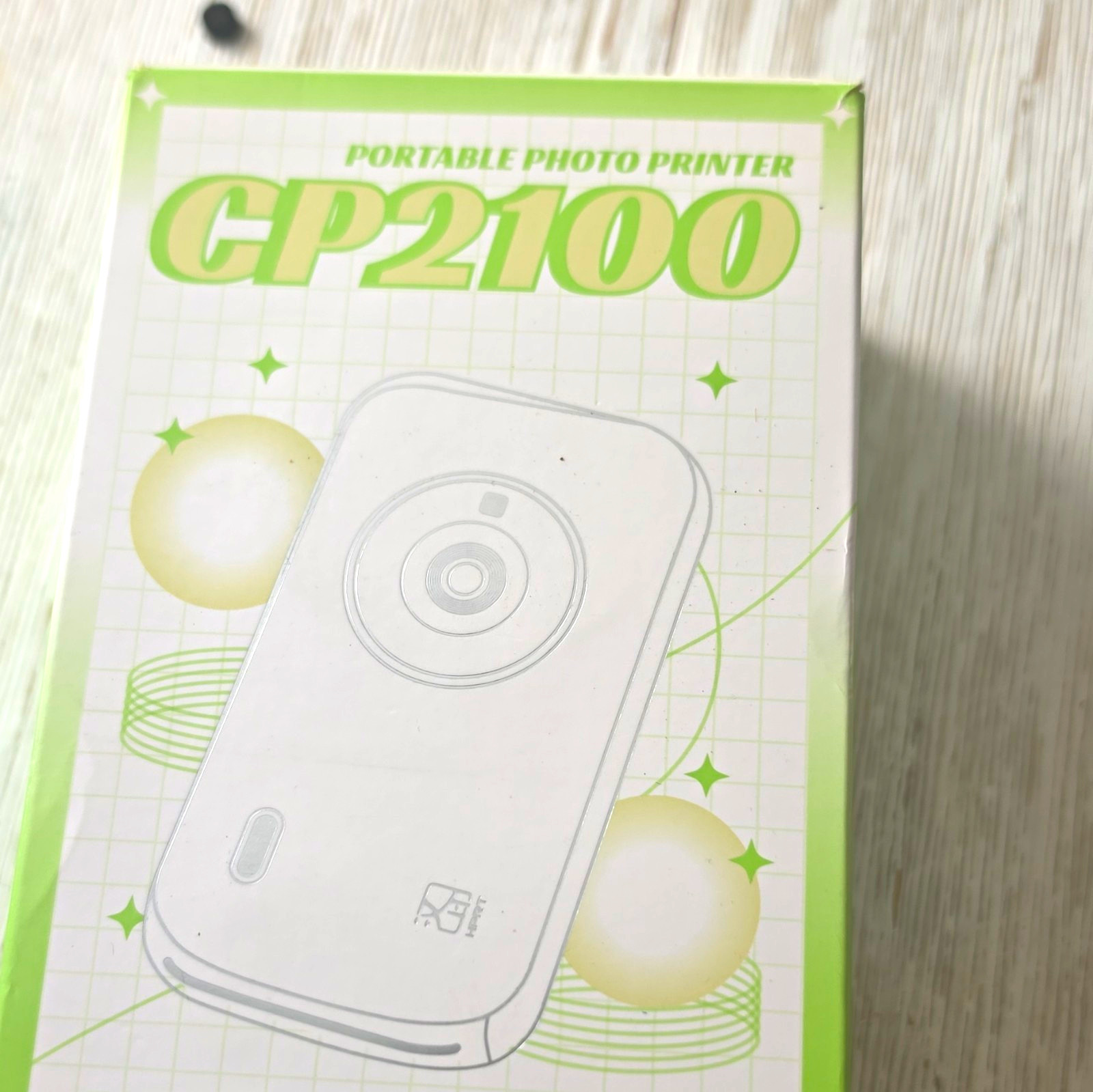 HPRT CP2100 Portable Bluetooth Thermal Color Photo Printer 300x300 DPI 2x3"