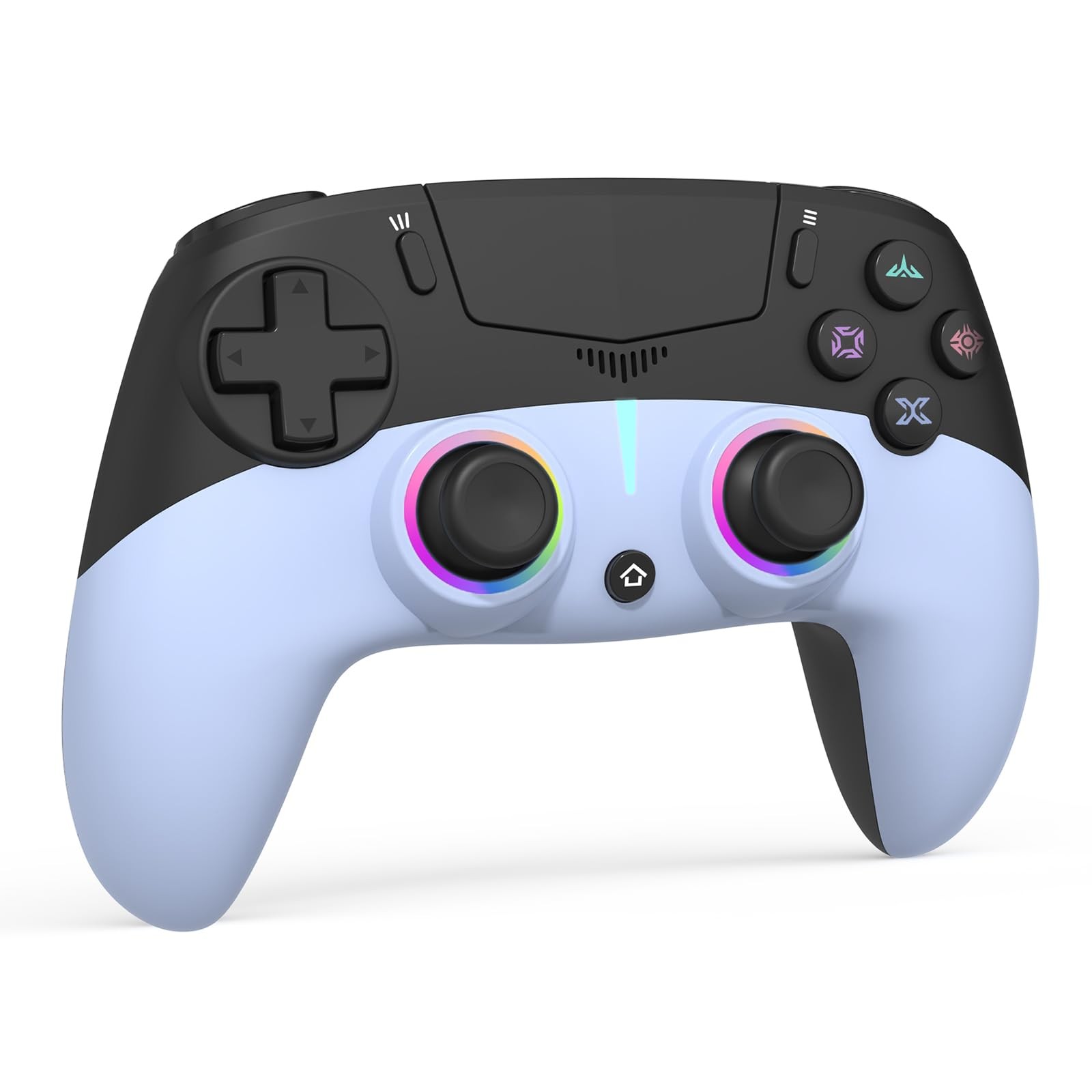 MWCG Wireless Controller for PS5, Compatible with PS5 Pro/Slim/PC, Dual Black 