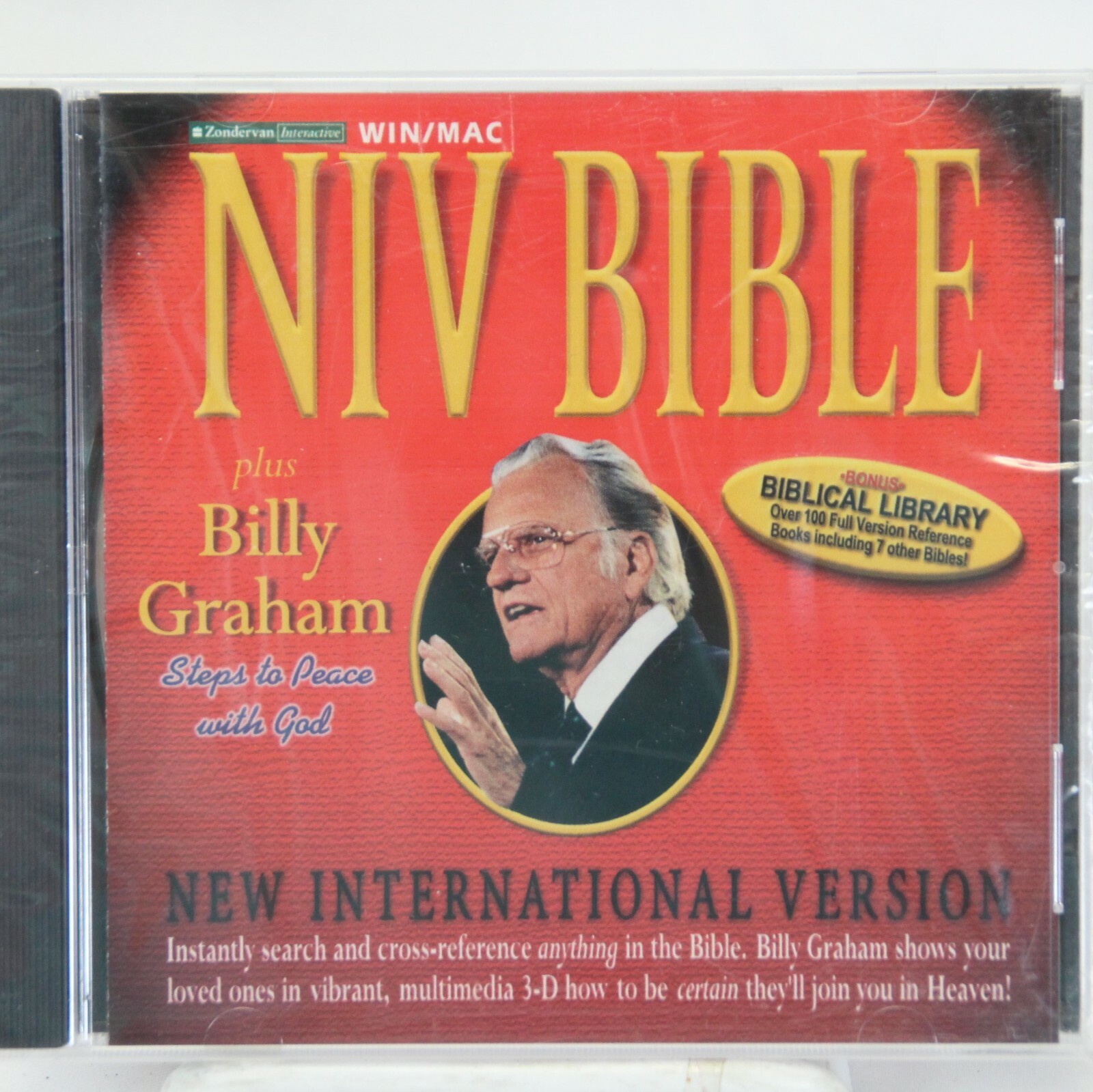 NIV Bible Plus Billy Graham Steps to Peace with God  NEW SEALED