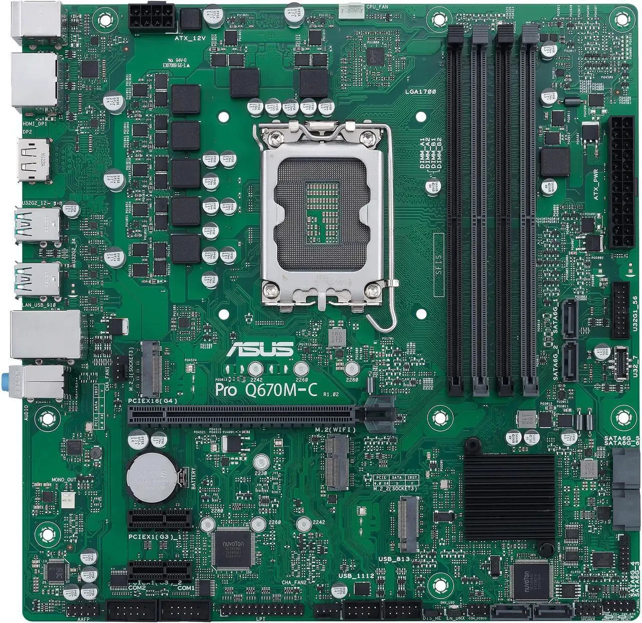 ASUS Pro Q670M-C-CSM LGA 1700 (Intel 12th & 13th Gen & Intel vPro) mATX