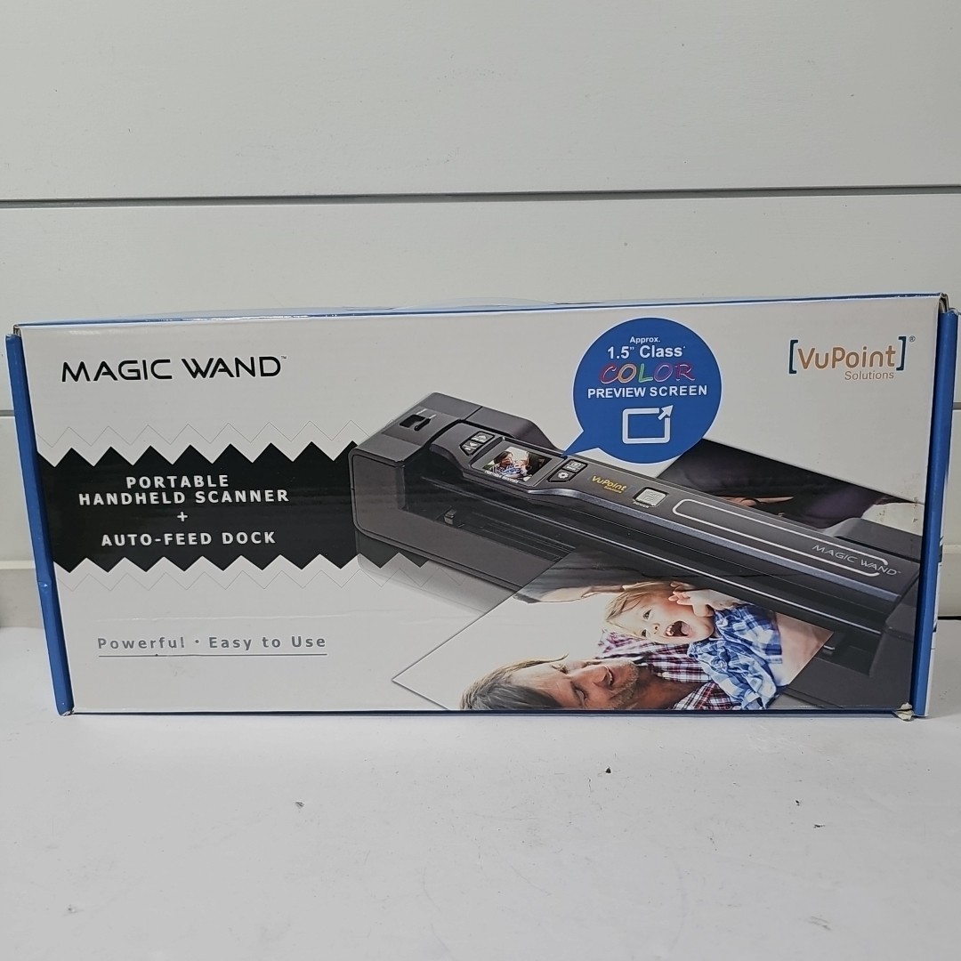 Vupoint PDSDK-ST470CHV-VP Magic Wand Portable Scanner Color LCD Open box 