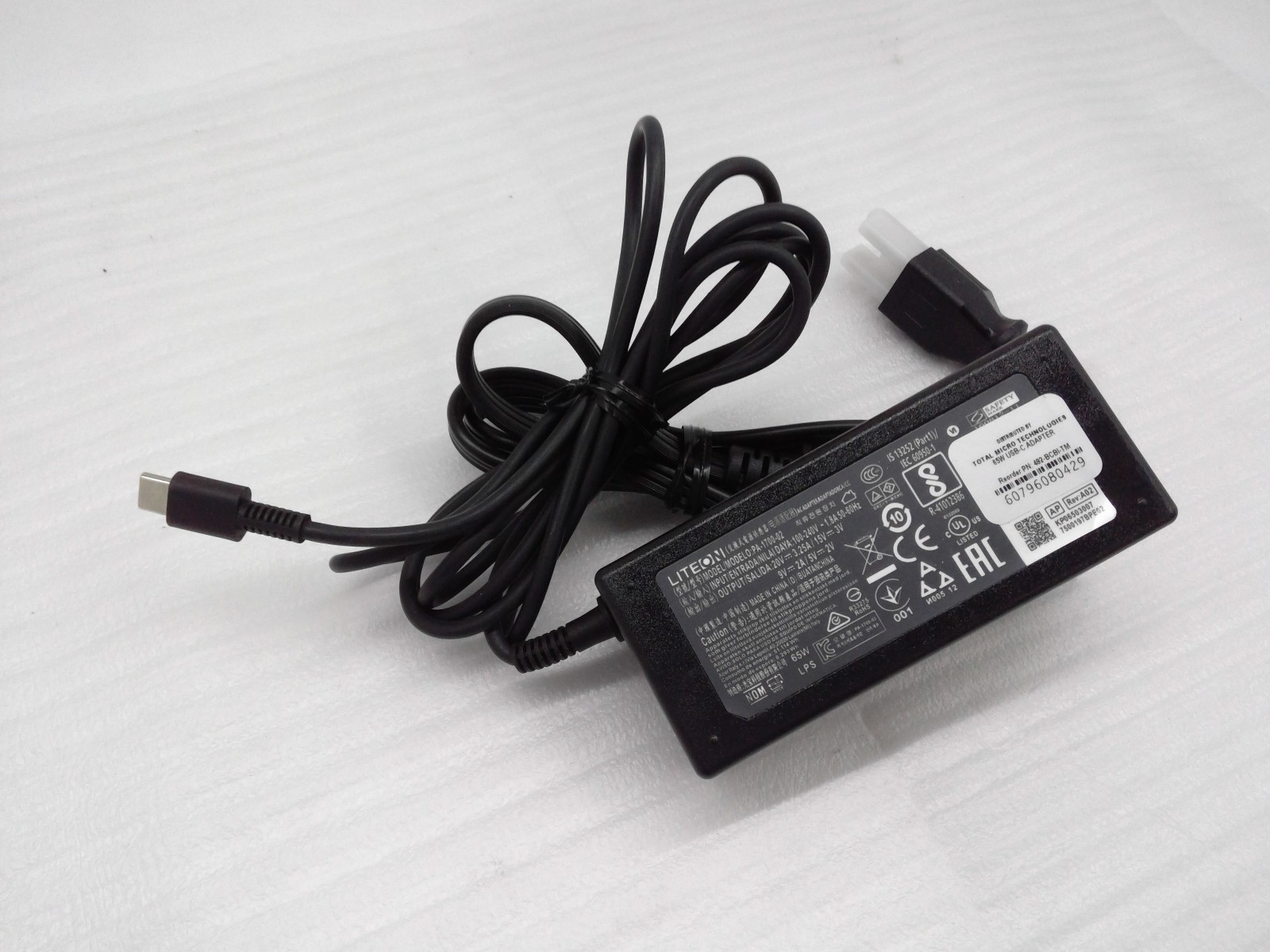 Original 65W USB-C Adapter For Acer Chromebook Spin 15 311 315 R13 PA-1700-02