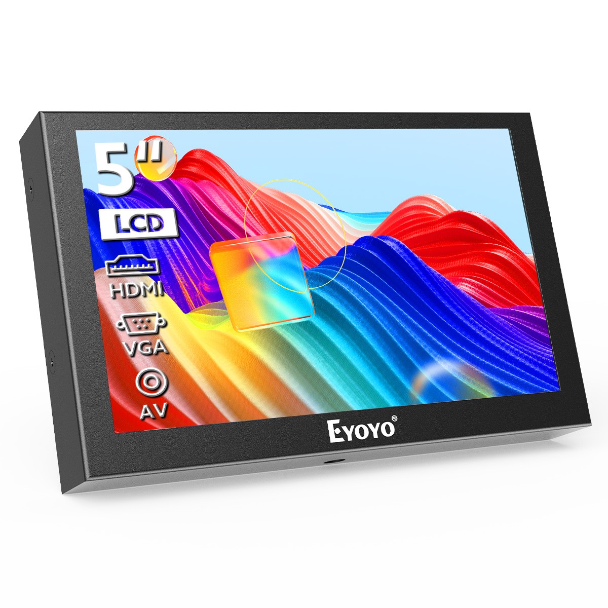 Eyoyo 5" Mini Portable Monitor 800x480 HDMI VGA BNC AV Security Camera Display