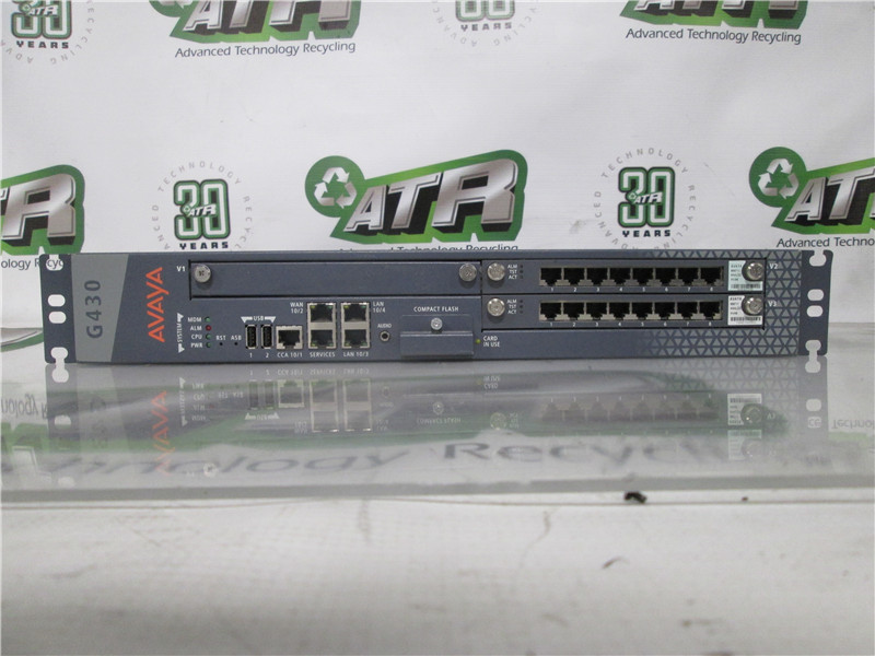 Avaya G430 Media Gateway Tested POE Power Input Ethernet WAN USB Ports