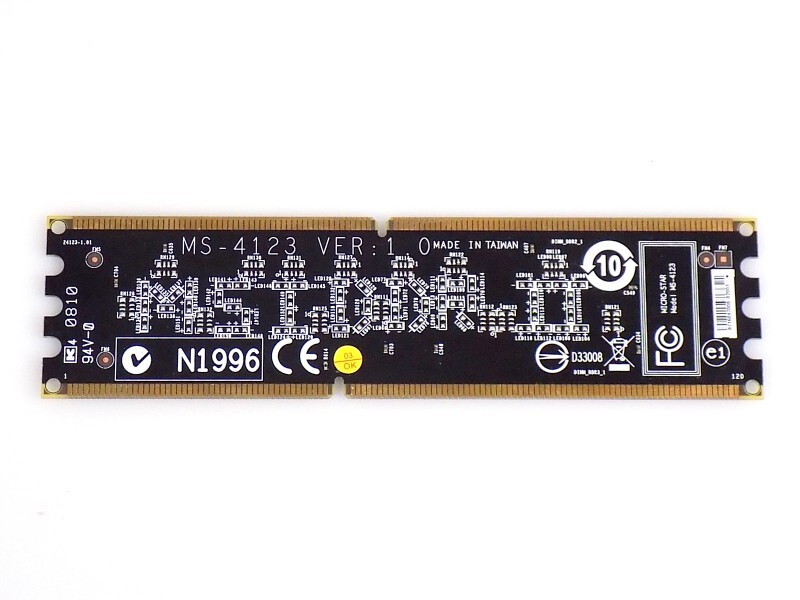 MSI MS-4123 DDR2/DDR3 Switch Card Stub for Motherboards with DDR2 & DDR3, BULK, OK