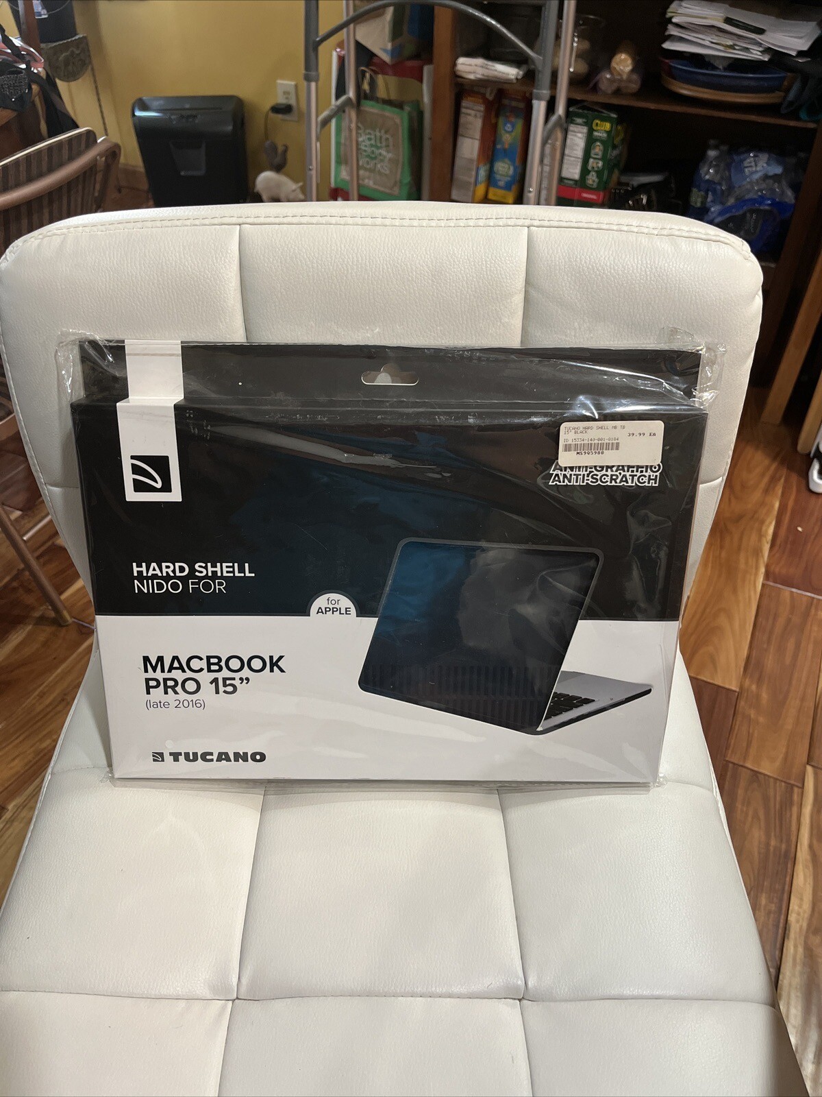 Tucano Nido Hard-Shell Case for Apple MacBook Pro 15" HSNI-MBP15-BK Black