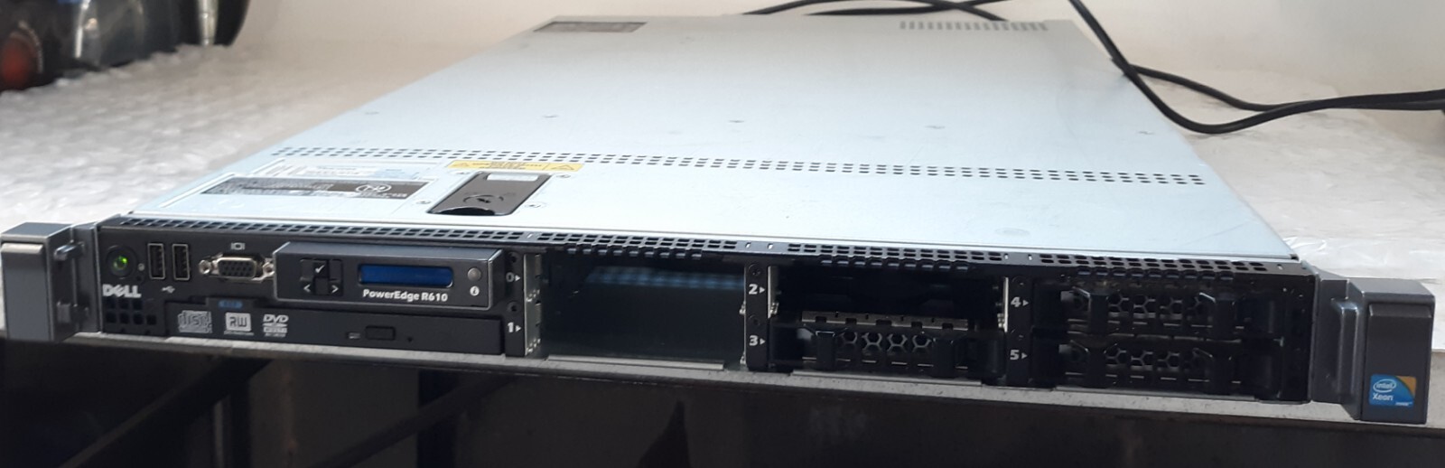 Dell PowerEdge R610 Server 2x Intel Xeon X5560+4x Micron 4GB PC3L-10600R+2x PSU