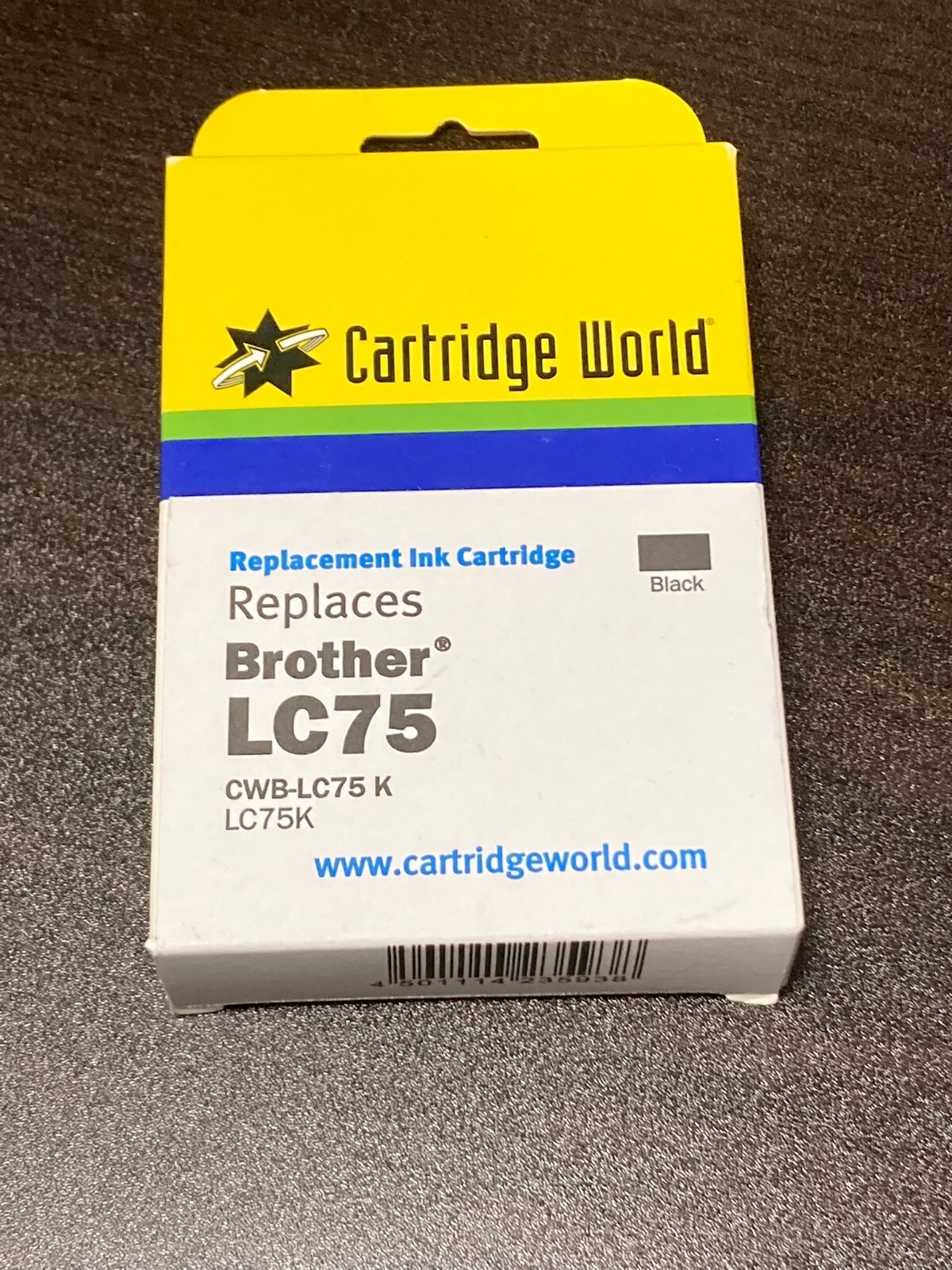  Genuine New, Cartridge World Replacement Cartridge for Brother LC75K Black/Noir