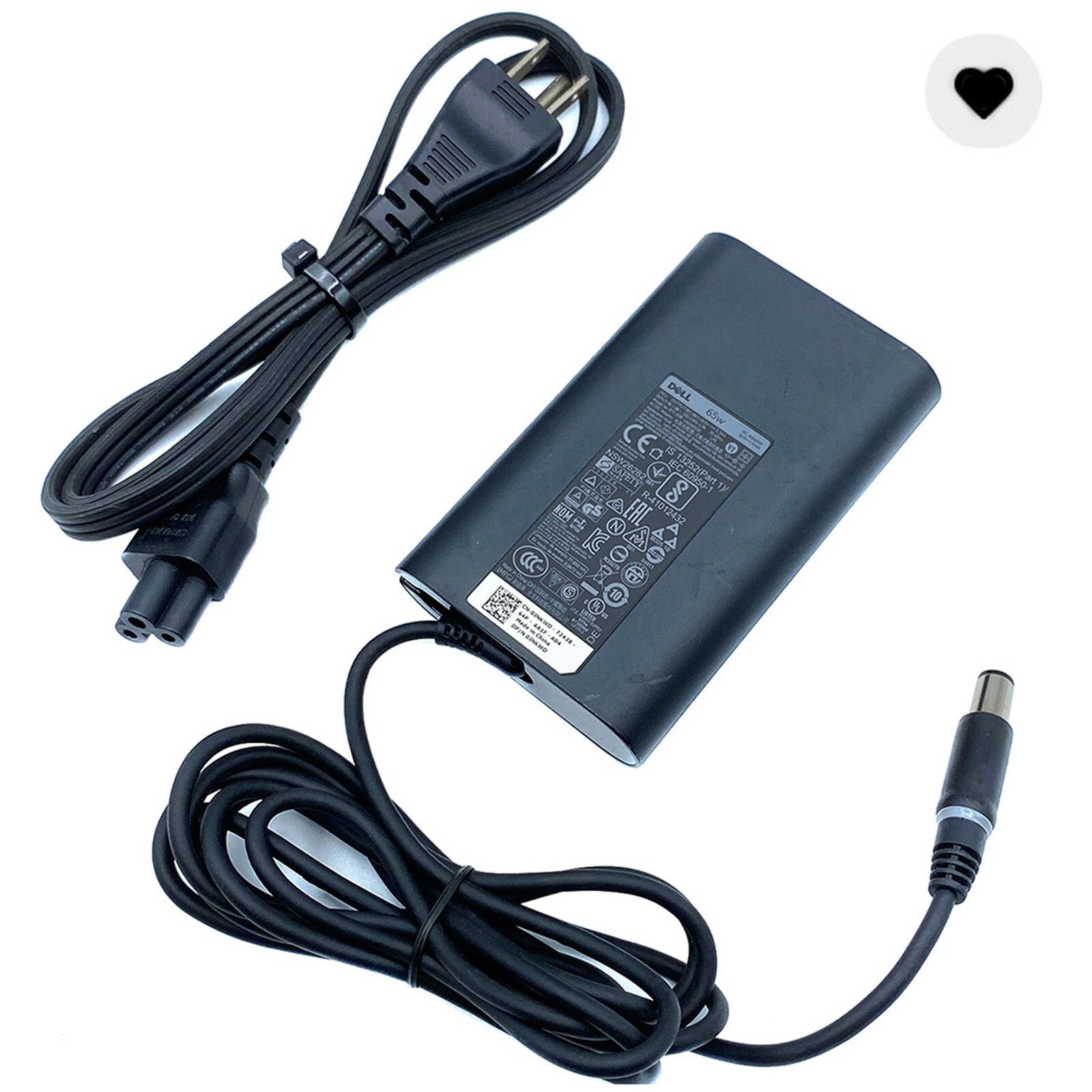Original 65W Dell AC Adapter Charger LA65NM130 DA65NM130 HA65NM130 LA65NM191