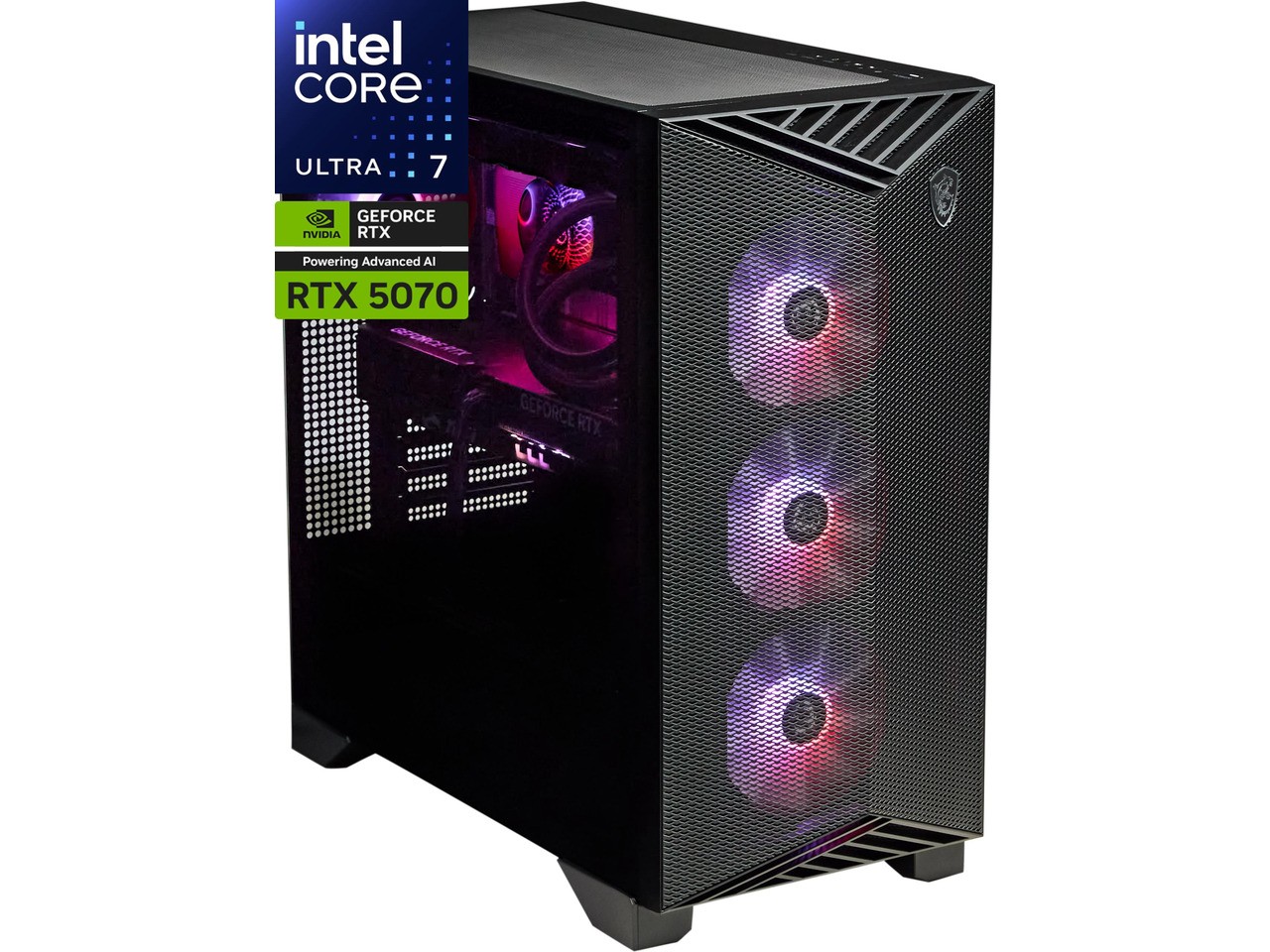 MSI Aegis RS2 AI Gaming Desktop Core Ultra 7 270K RTX 5070 12GB GDDR7 16GB DDR5