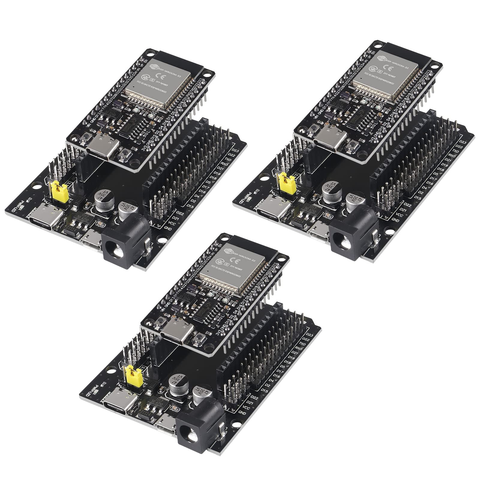 3 Sets ESP32 Development Board TypeC USB CH340C ESP32DevKitC32 WiFi