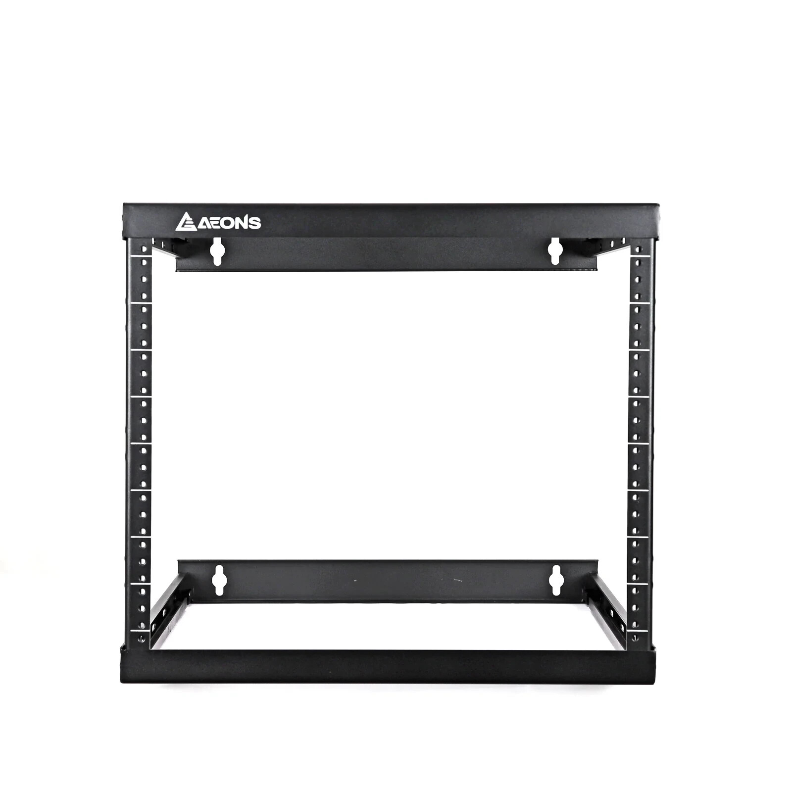 8U 2-Post Wall Mount Open Frame, 18'" Depth Flat  Box