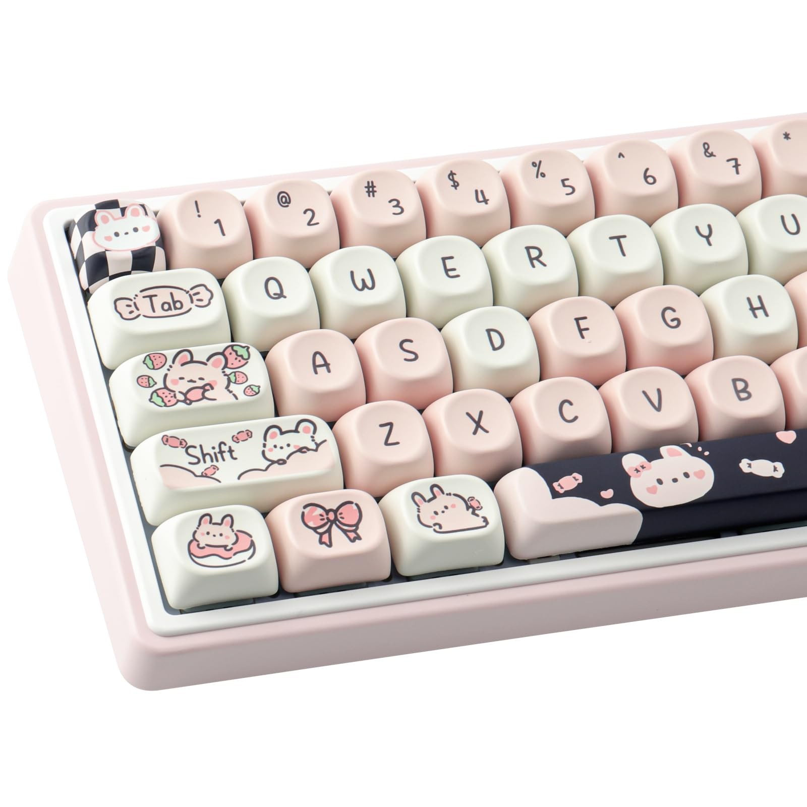 PBT Keycaps MOA Profile Cute Custom Key Caps Mechanical Keyboard Switches