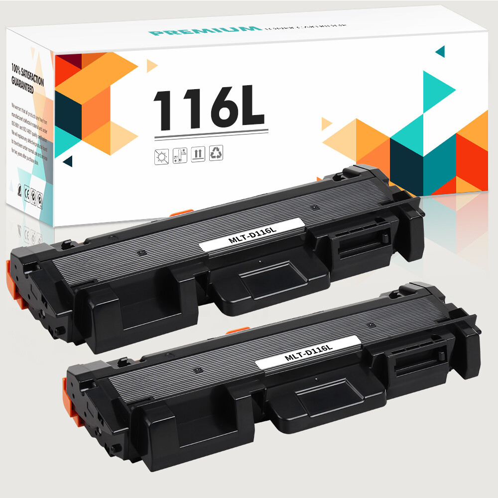 2 Packs MLT-D116L Toner Cartridge For SAMSUNG SL-M2835DW SL-M2885FW SL-M2625D