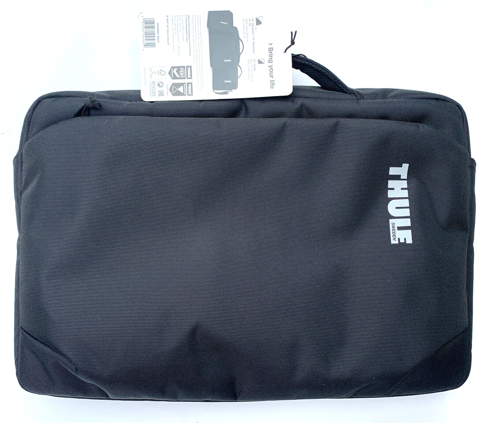Thule Subterra MacBook Attaché 15" Black Storage Travel Bag with Shoulder Strap