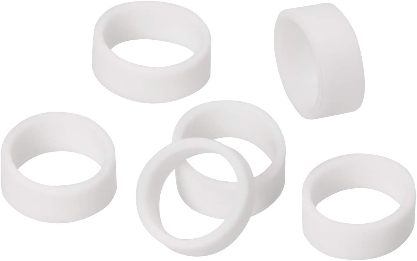 100 Pieces Silicone Cable Ties, Data Lines Silicone Cord Ties, Reusable Rubber R