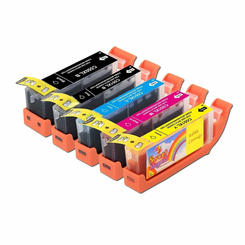 Full set EDIBLE ink Canon PGI-270 CLI-271  MG5720 MG6820 MG6821 TS5020 TS6020