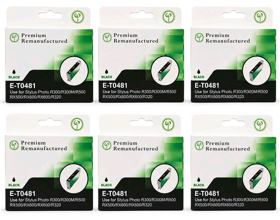 Green Project E-T0481 Ink Cartridge Replaces Epson T048120 New  - LOT OF 6