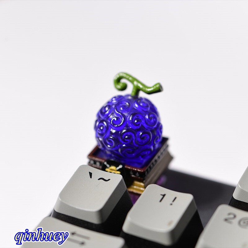 Handmade ONE PIECE Devil Fruit Themed Keycap Resin For Cherry MX Keyboard 1PC