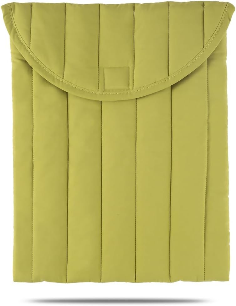 Puffy Laptop Sleeve 13-14 Inch Streak-Green, Protective Carrying Case for Laptop