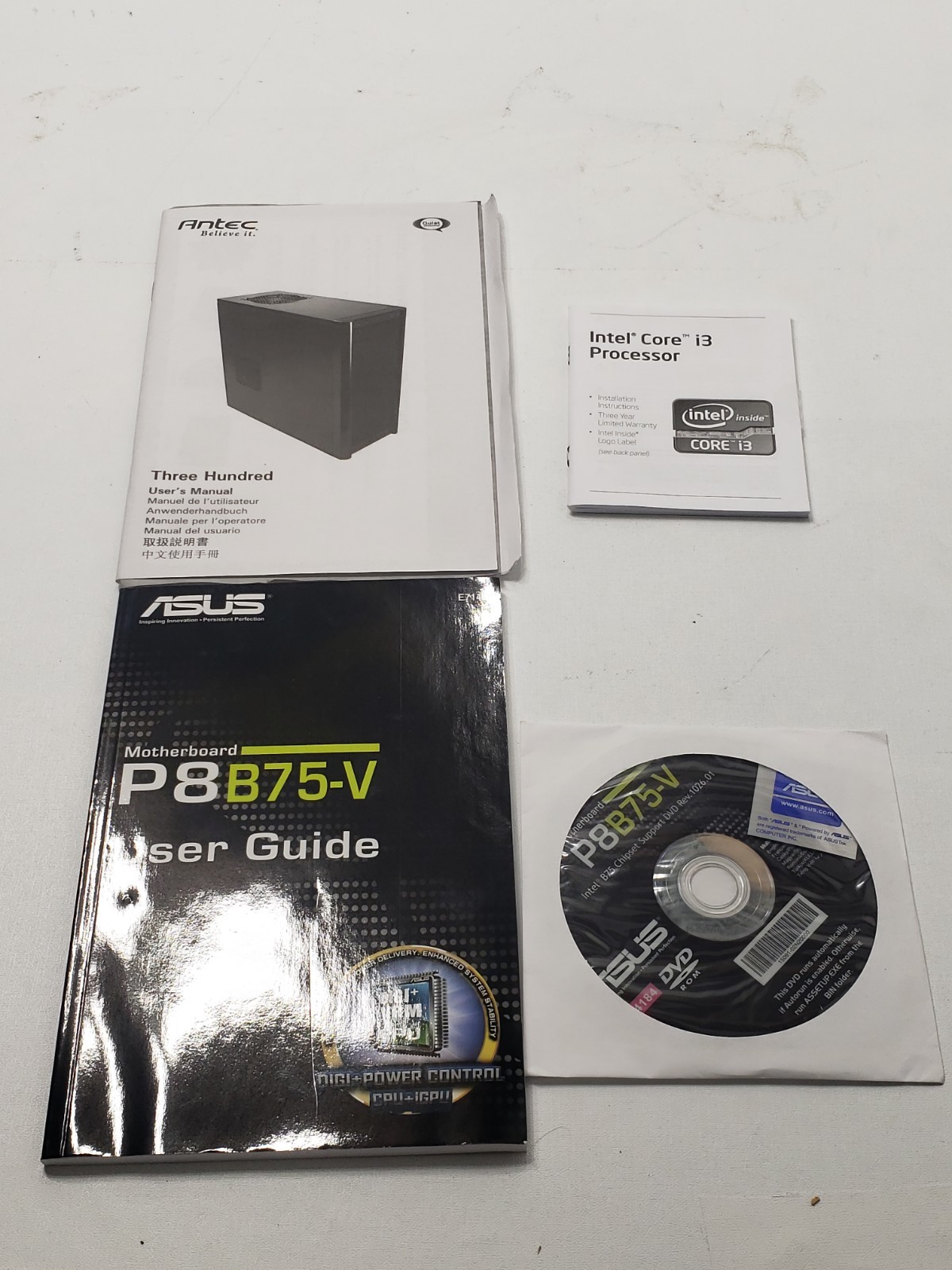 ASUS P8B57-V Motherboard User Guide Manual & Support Driver Disc CD Untested