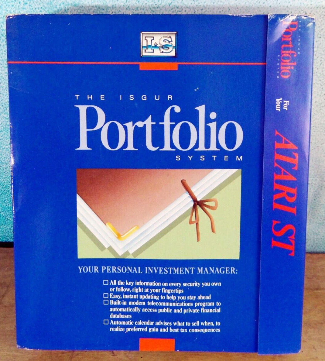Batteries Included The Isgur Portfolio System Atari ST Vintage Binder Floppy 3.5