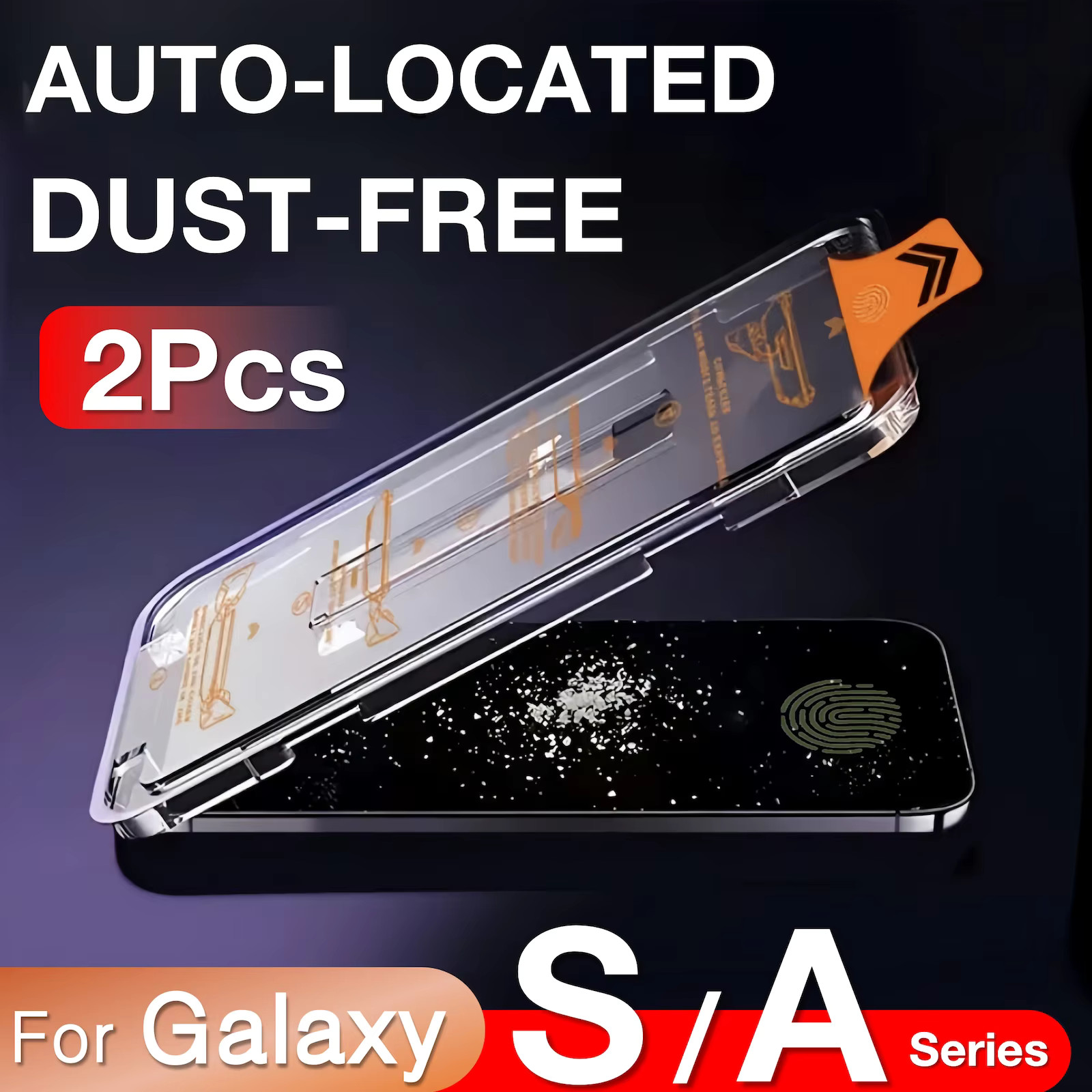 2 Pack Tempered Glass Screen Protector for Galaxy S25 Ultra S24 S23 Bubble Free