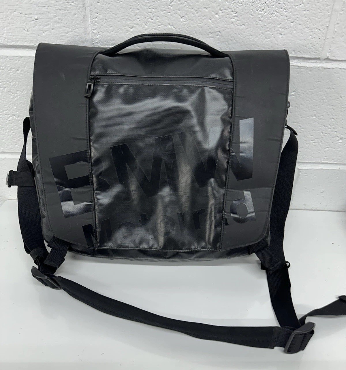 BMW MOTORRAD Weather Resistant Messenger Laptop Bag Blackout