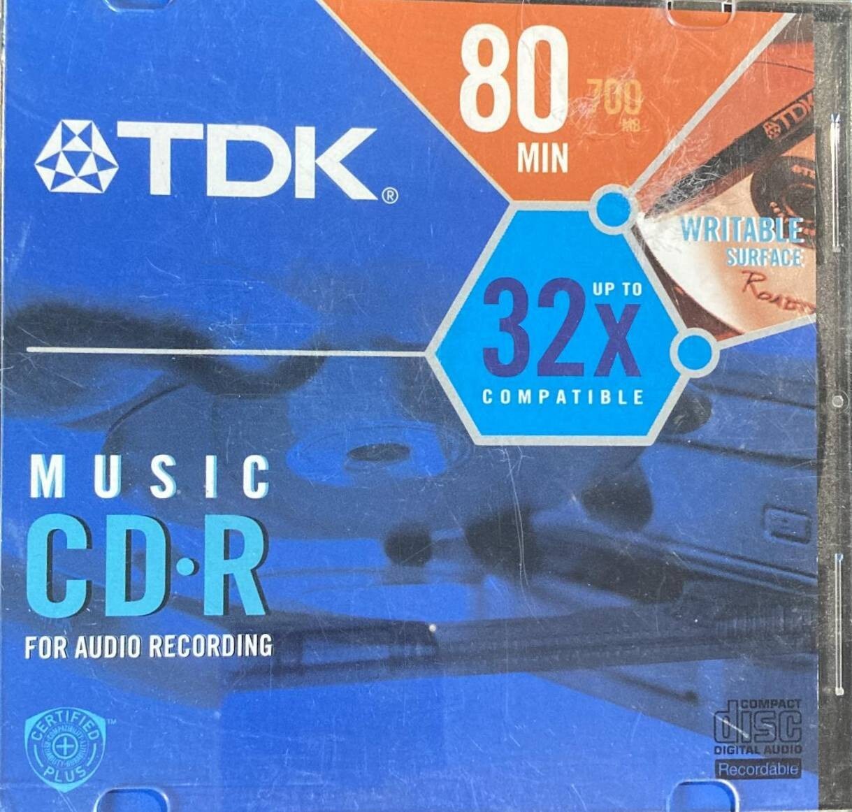 TDK MUSIC CR-R 80MIN 700MB 32X