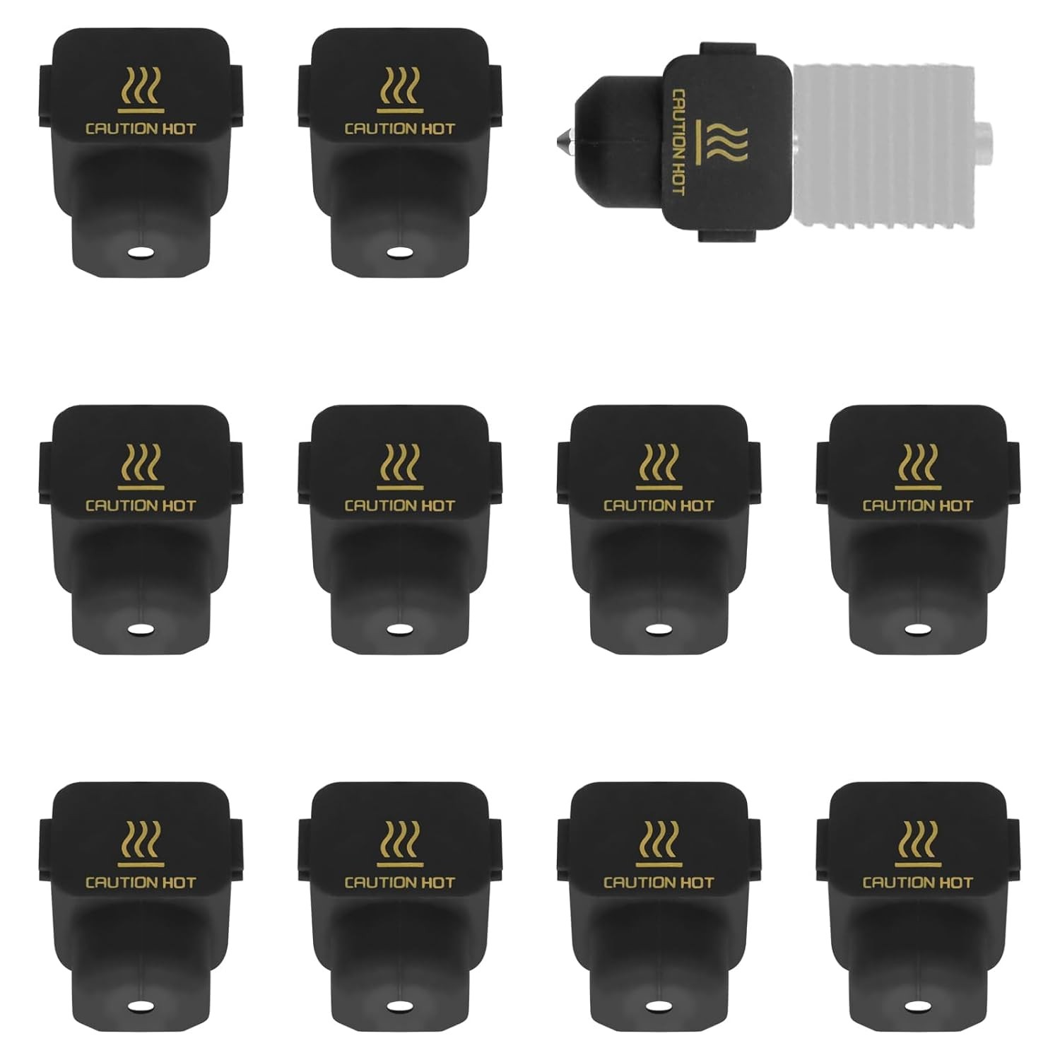 10Pcs Silicone Sock for Bambu Lab A1/A1 Mini, Hotend Heater Block Silicone... 