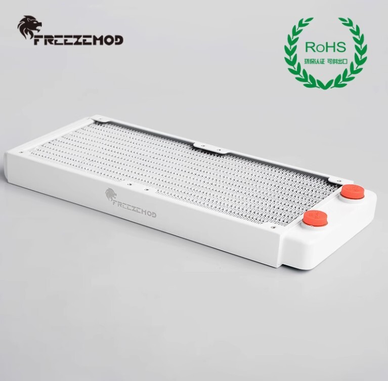 FREEZEMOD White 240 Copper Radiator 2x120mm PC drone MOTO Liquid Water Cooling