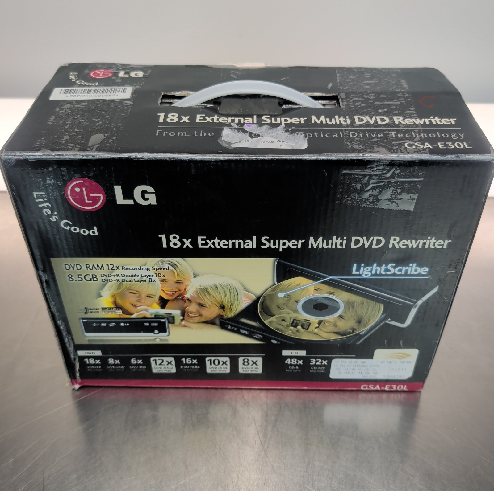 LG GSA-E40L 18x External Multi DVD Rewriter DVD+R DVD-R DVD-RAM LightScribe USB