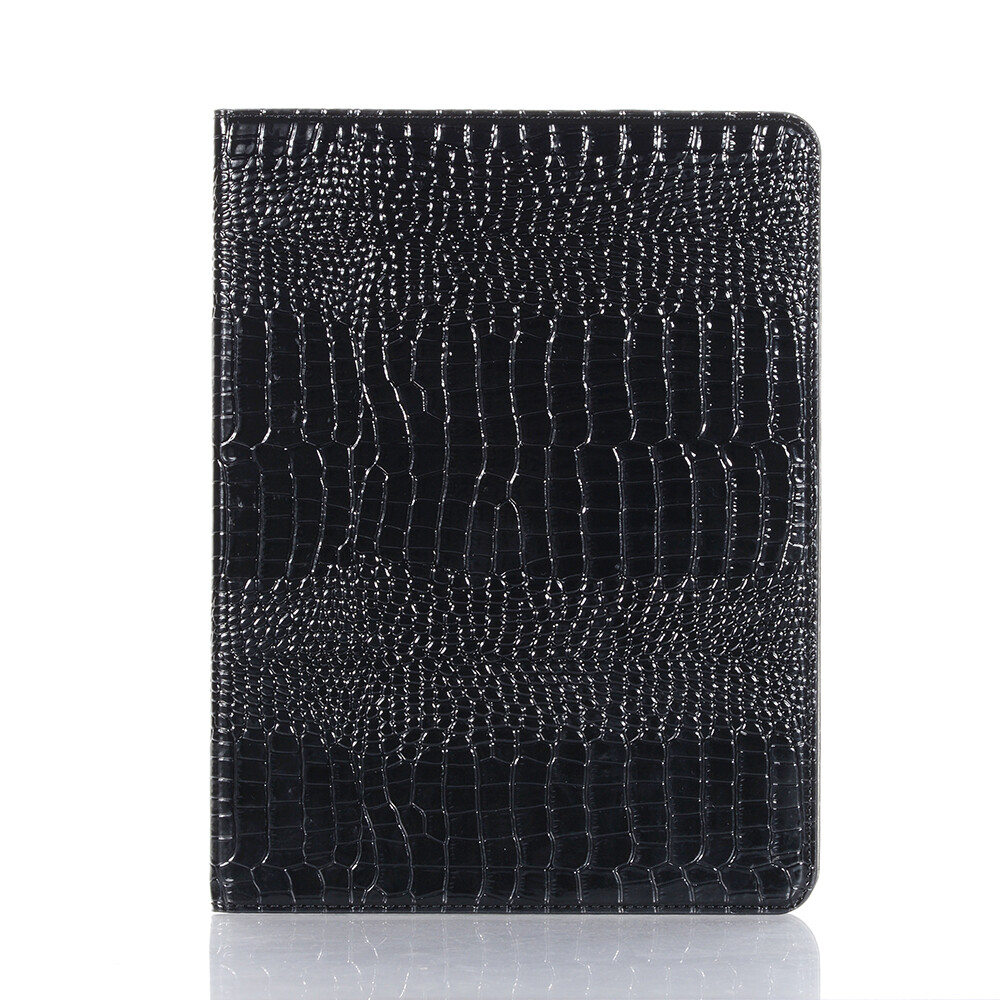 Crocodile Leather For iPad 9.7" Old 2/3/4th 5/6th Mini 6 Flip Wallet Case Cover