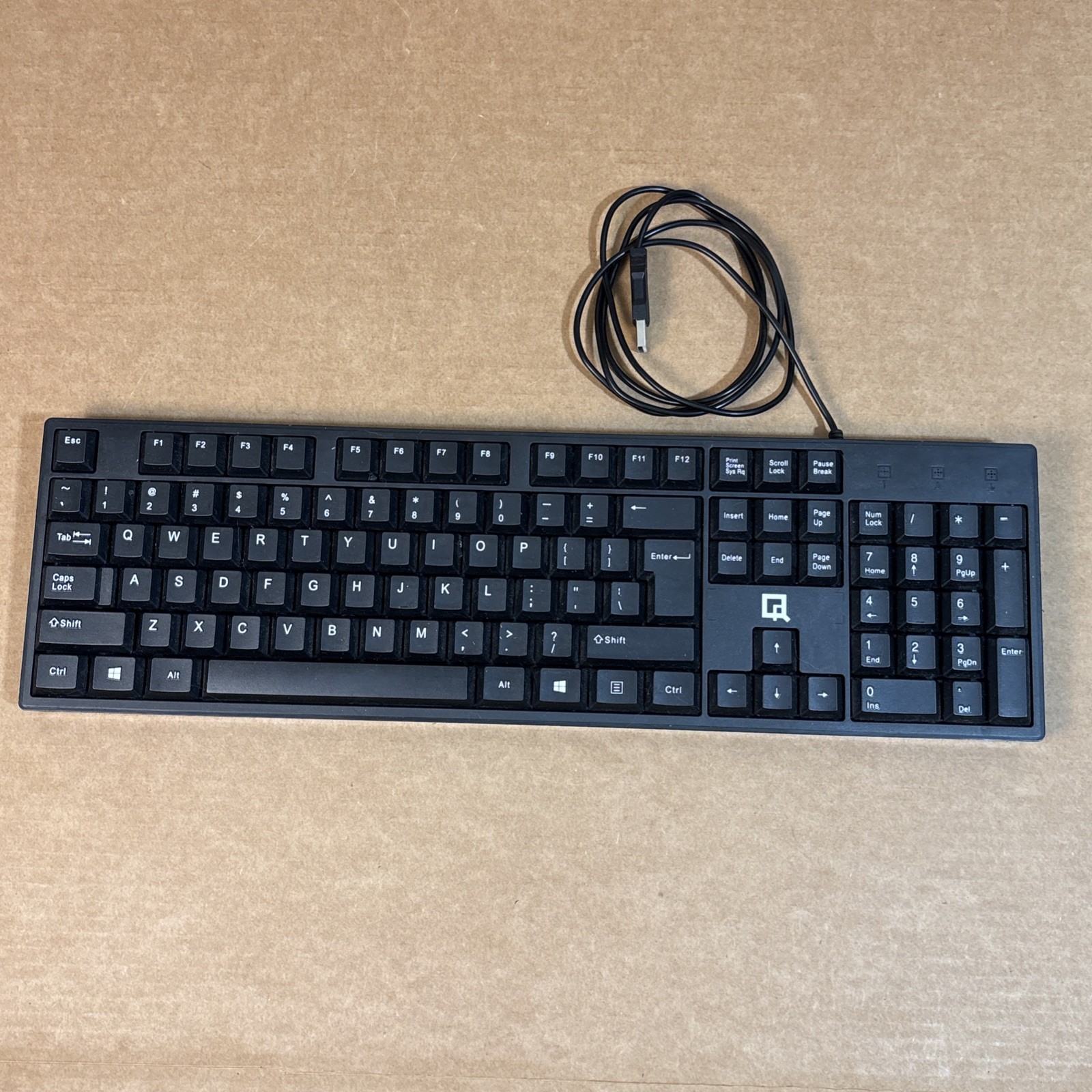 Black USB Keyboard Tested Working