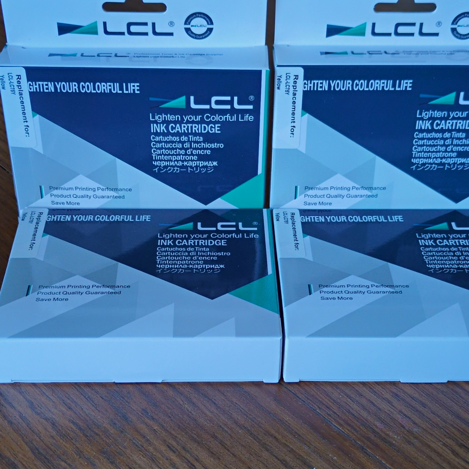 4 Pack-LCL Compatible Replacement Ink Cartridge Yellow LC75Y for Brother Inkjet