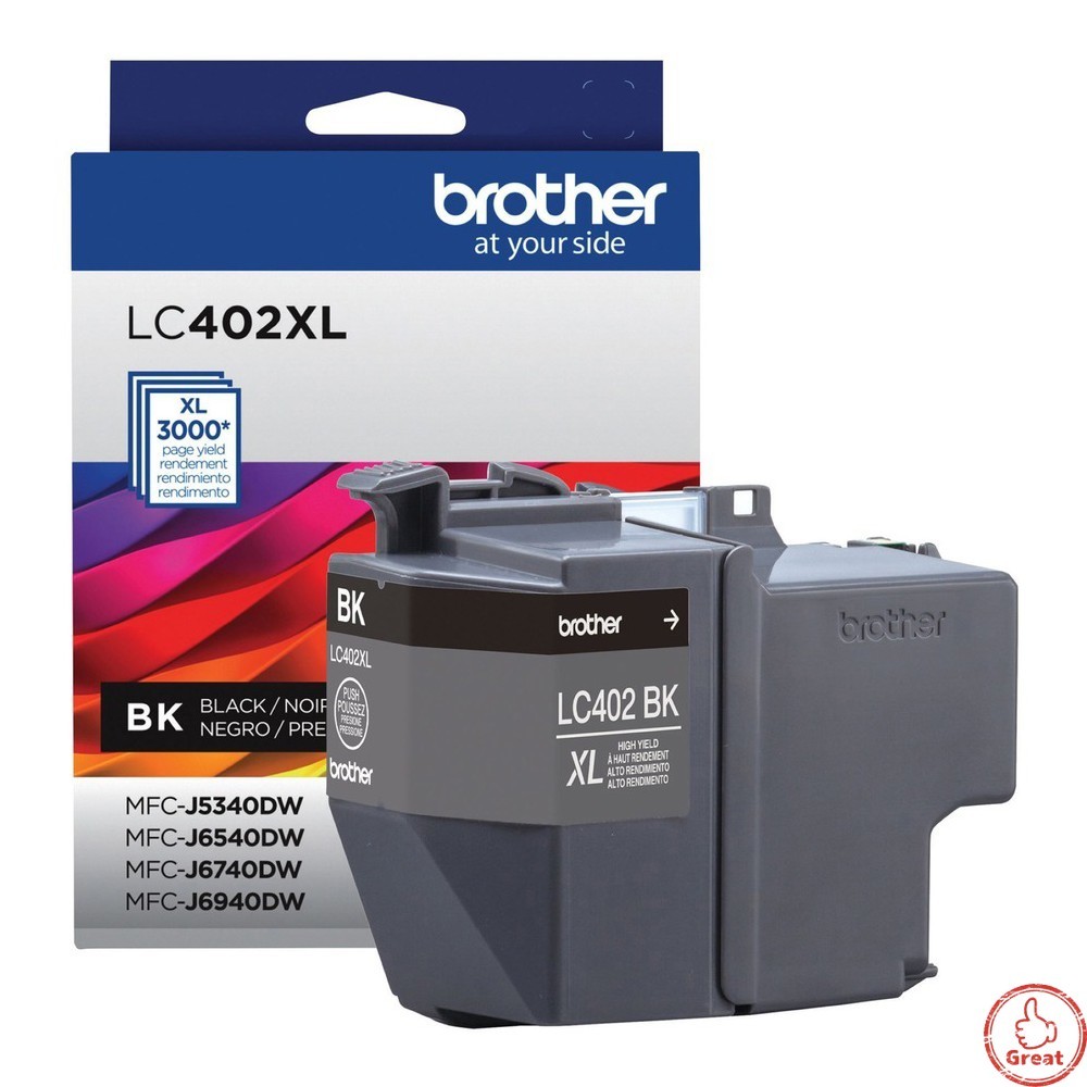 LC402XLBKS Original High Yield Inkjet Ink Cartridge Black Pack