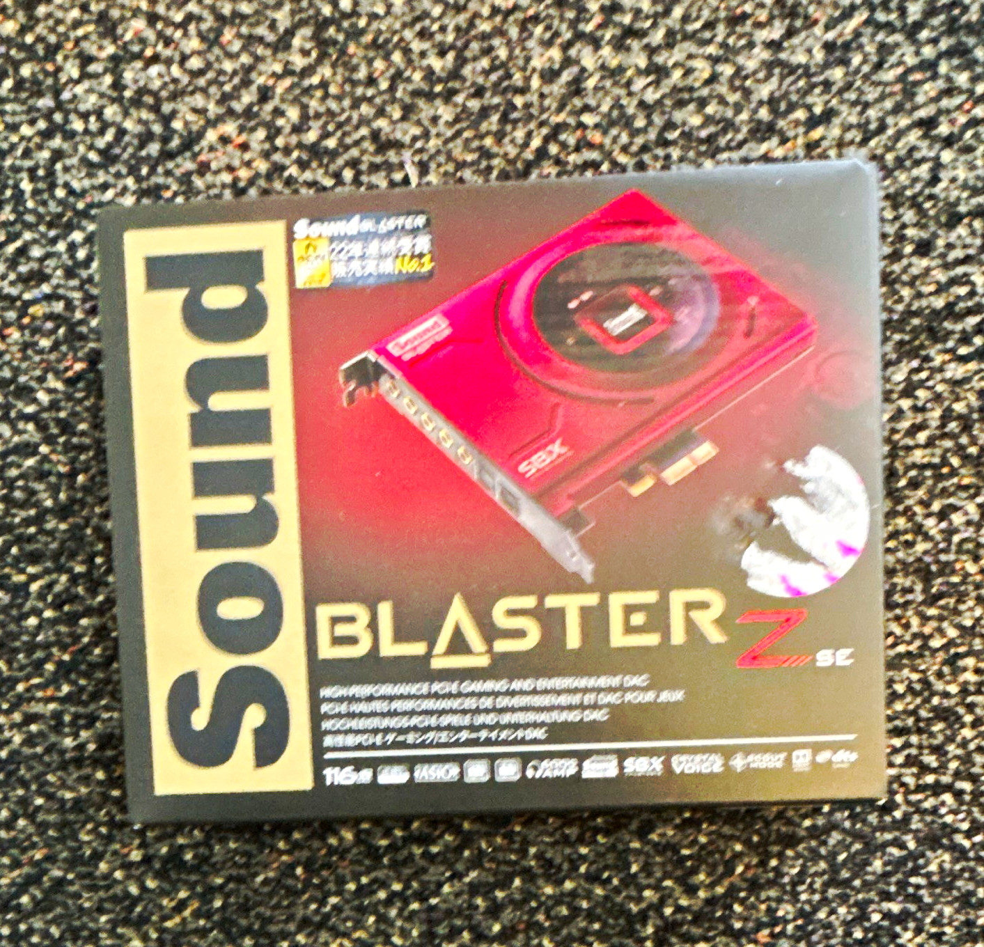Creative Sound Blaster Z SE PCIe Plug-In Sound Card 5.1, 3.5mm & Optical