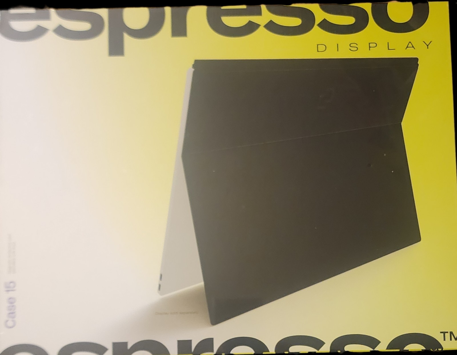 Espresso CG0021 black microfiber magnetic protective case designed for a 15-inch