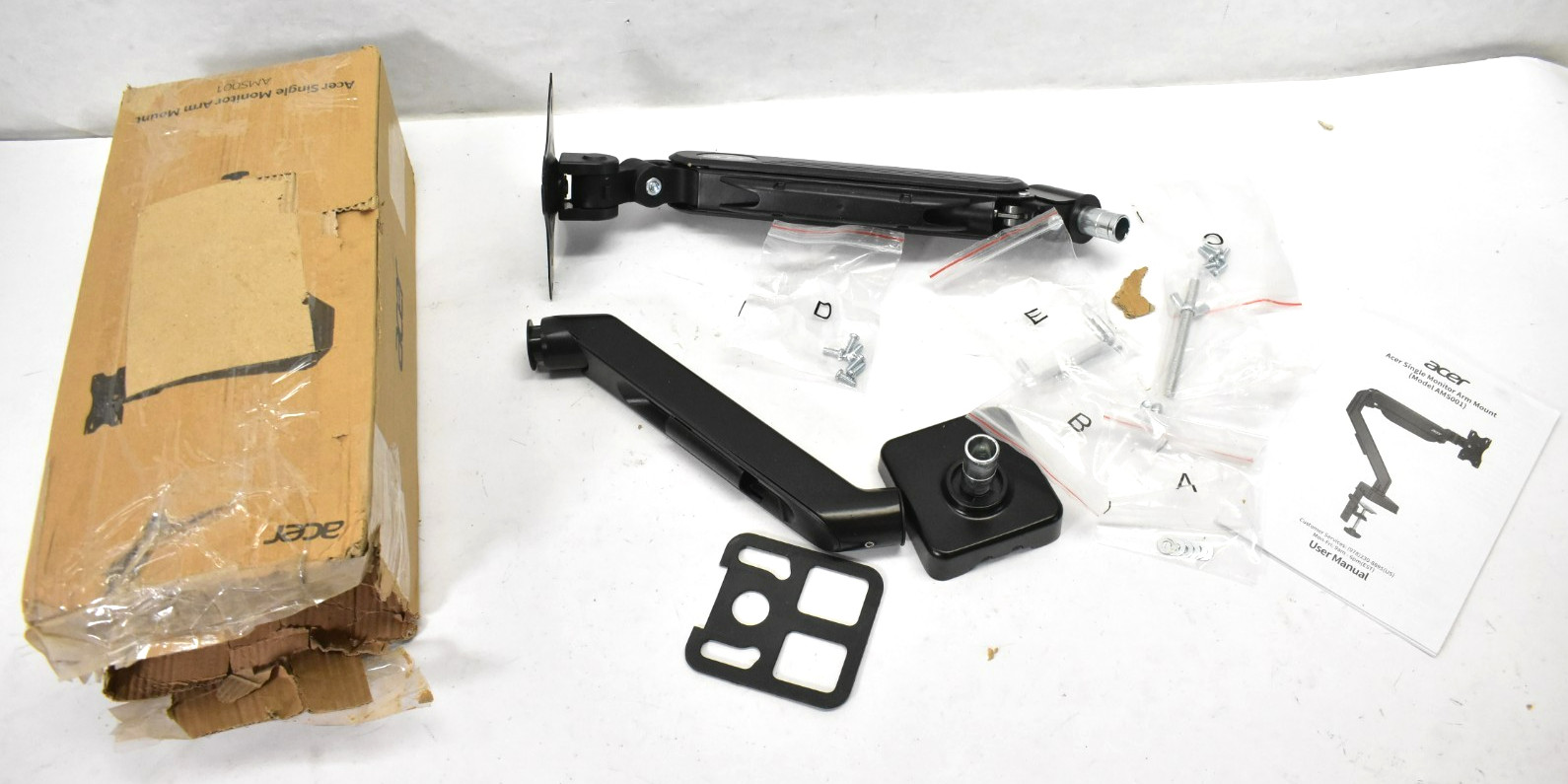 Acer Single Monitor Mount Fully Adjustable AMS001 For 17" To 34" Screen VESA