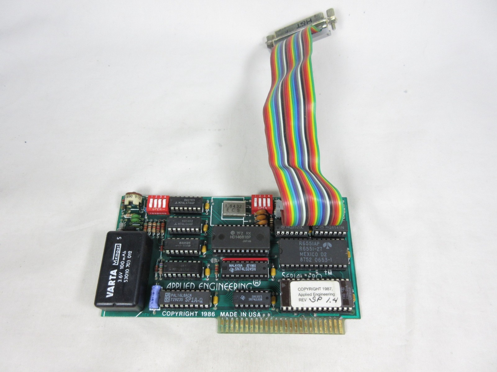 Apple II, II+, IIe, Applied Engineering, Serial Pro, Serial Card, Nice Shape