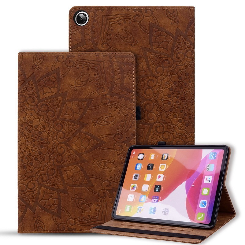 Leather Totem Flower Card Slot Stand Tablet Ca For Samsung Galaxy Tab A11 Plus