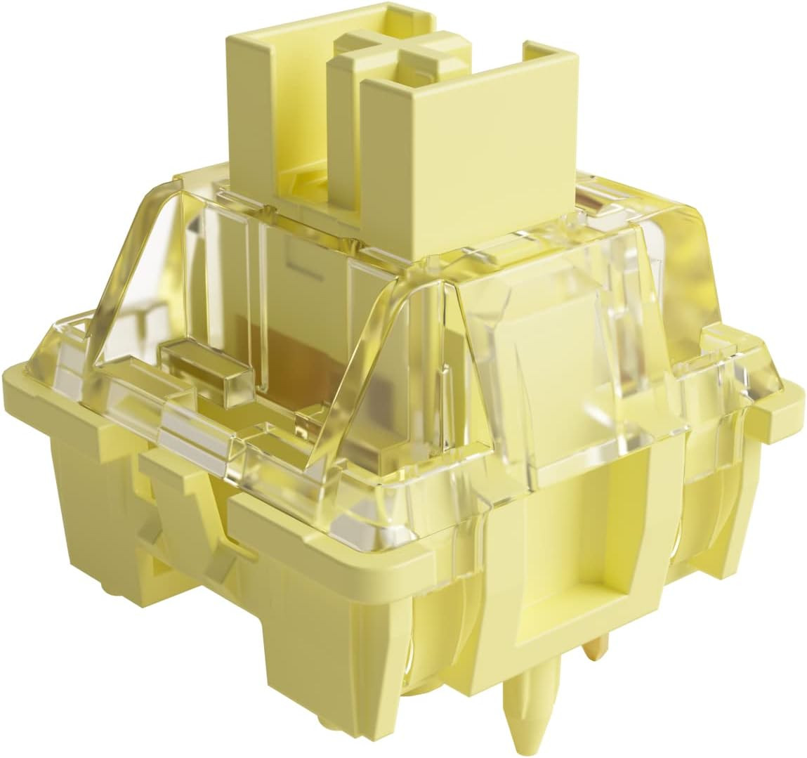 V3 Creamy Yellow Pro Keyboard Switch with Dustproof Stem for Mechanical Gaming K
